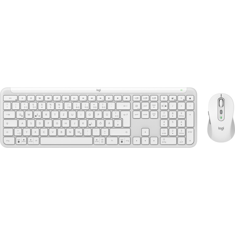 Logitech MK950 Signature Slim Combo Pale Grey - Kabelloses Tastaturkombination